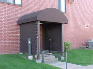 Half Barrel Canopy with Side Curtains