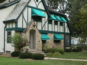 Residential awnings provide both curb appeal and sun protection