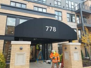 Millberry Apartments Half Barrel Canopy