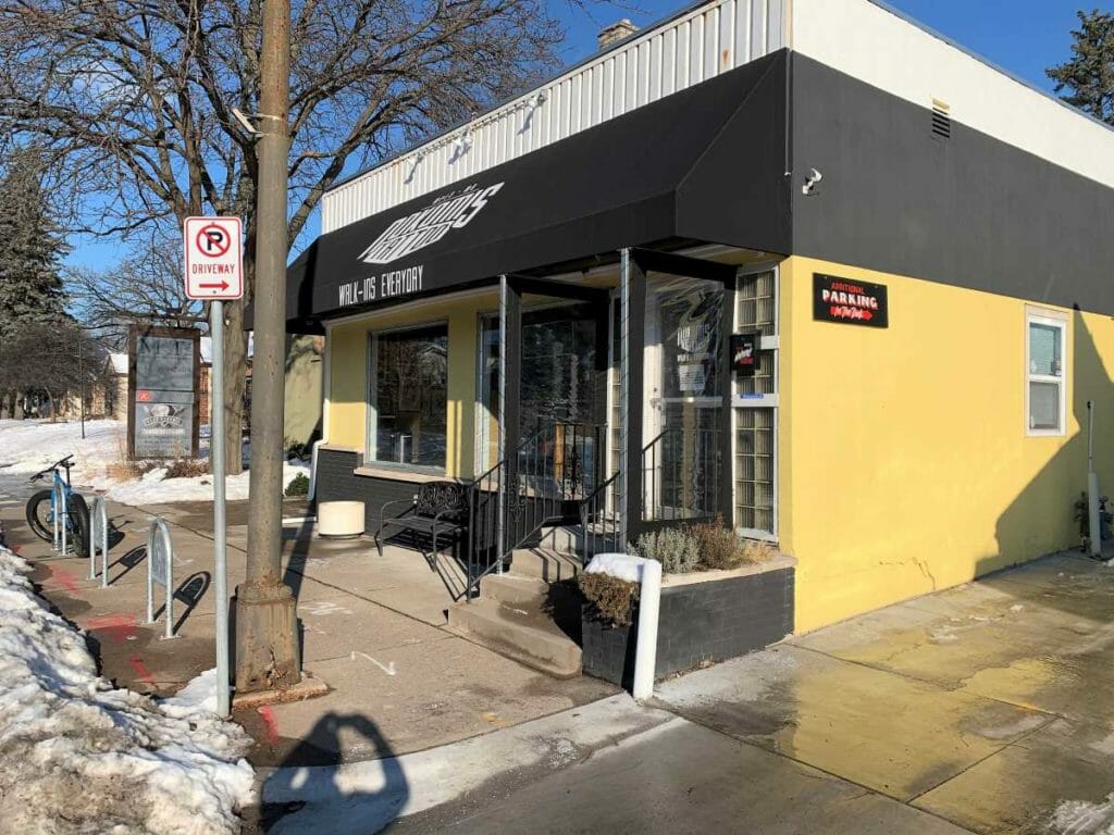 View of the Nokomis Tattoo Awning and Side Curtains