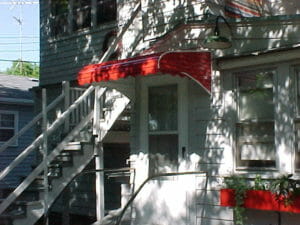 Colorful Metal Awning in Minnesota