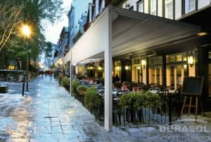 Waterproof Retractable Awning Restaurant