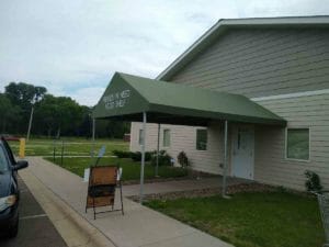 Friends in Need walkway canopy
