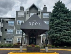 Front Crown Graphics on new Awning for The Apex