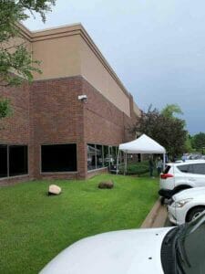 Side View of the Before Canopy in Burnsville