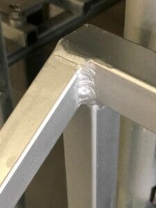Finished Weld at Acme Awning