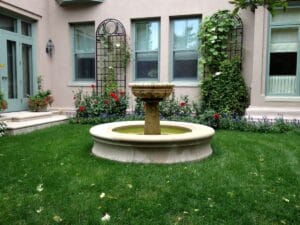 Fountain in the summer MN