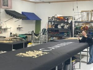 Painted graphics MN awnings