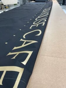 Sturdy painted lettering by Acme Awning