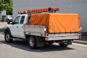 Truck with custom cover