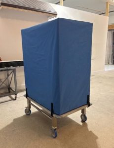 Back of industrial cart cover by Acme Awning
